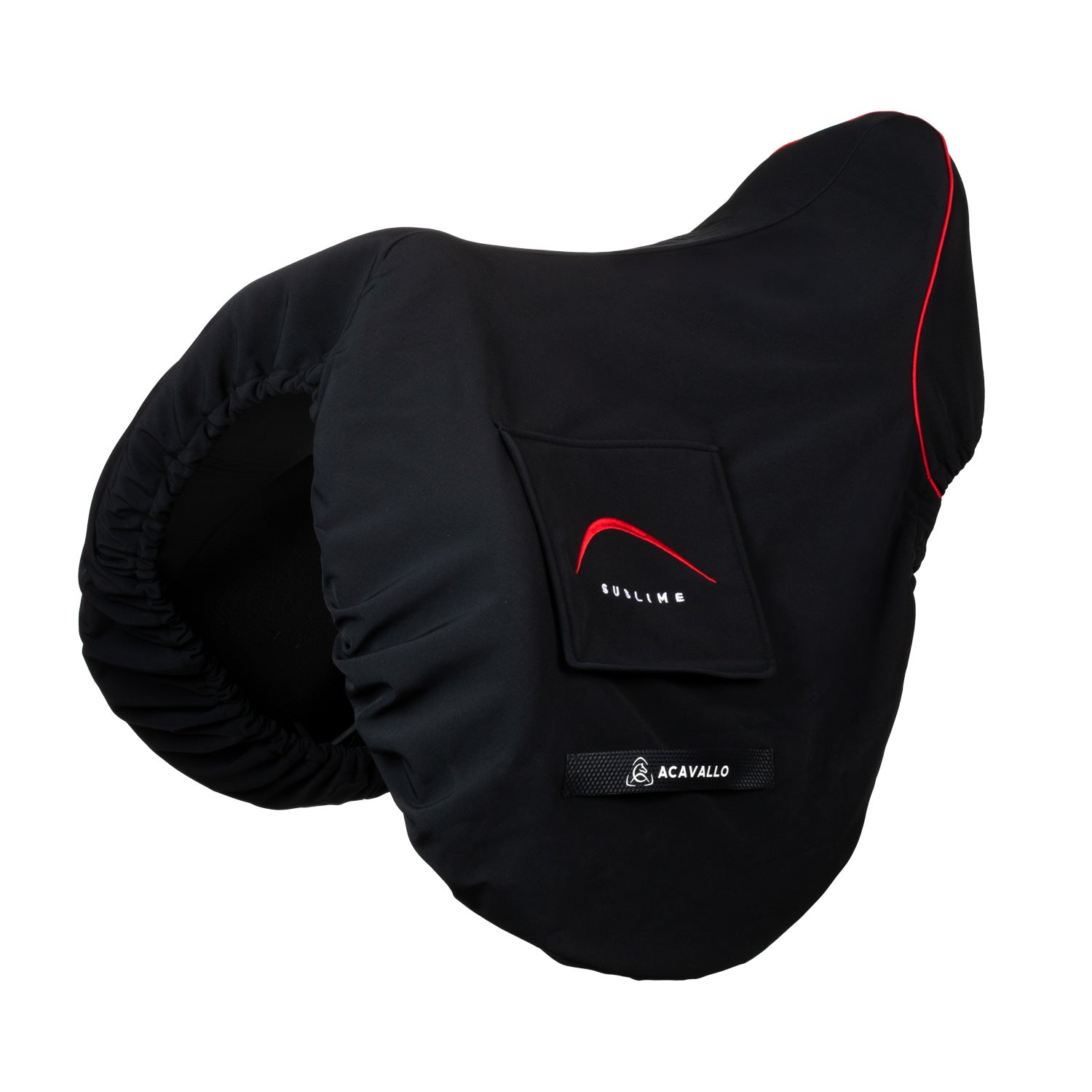 Acavallo Sublime Jumping Saddle Cover Bag #colour_black