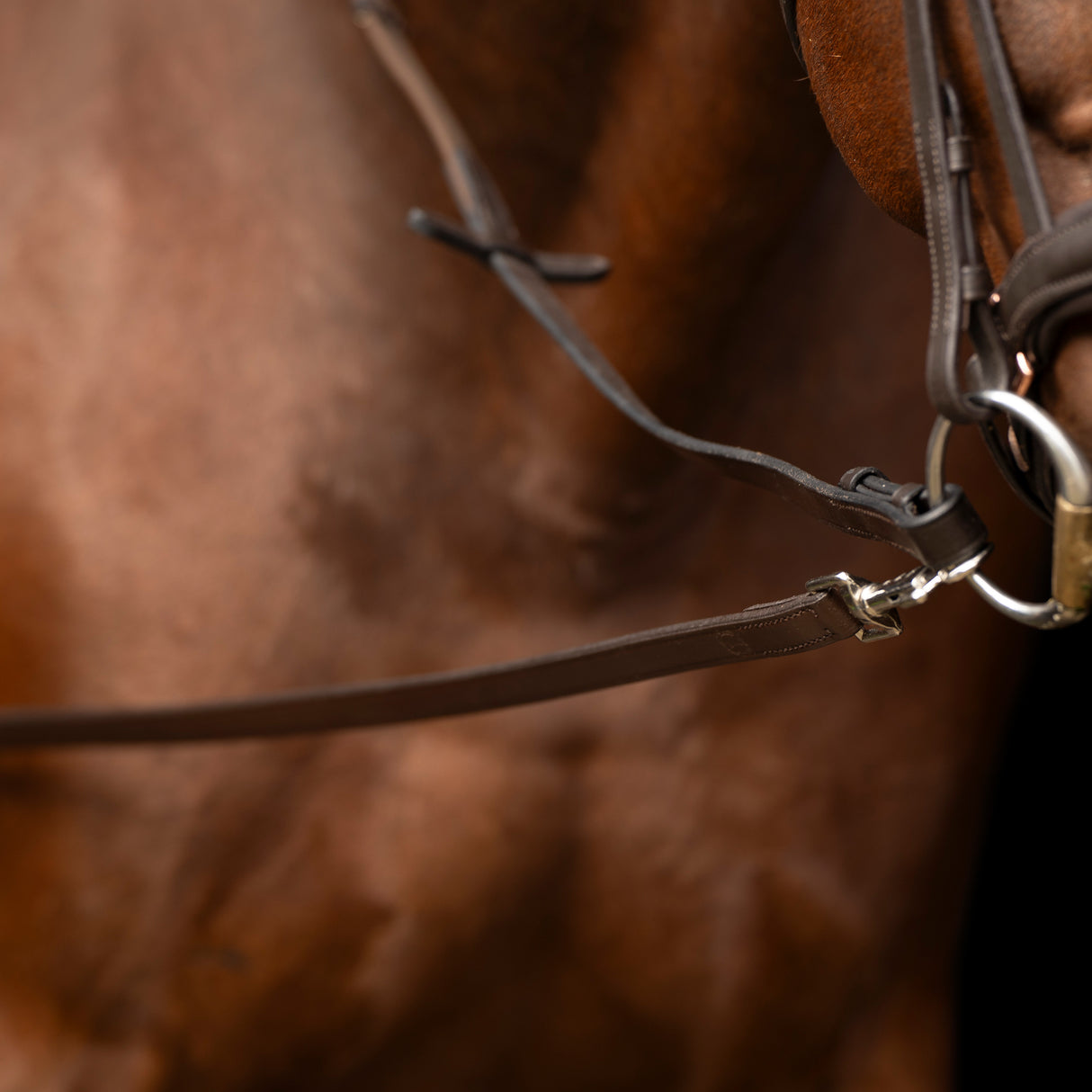 Imperial Riding Core Leather Side Reins #colour_brown