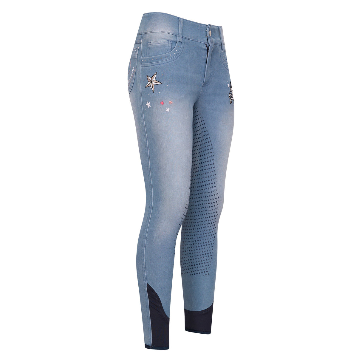 Imperial Riding Demi Children's Riding Breeches #Colour_light-denim