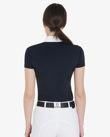 Equestro Women's Short-Sleeved Slim Fit Competition Polo Shirt
