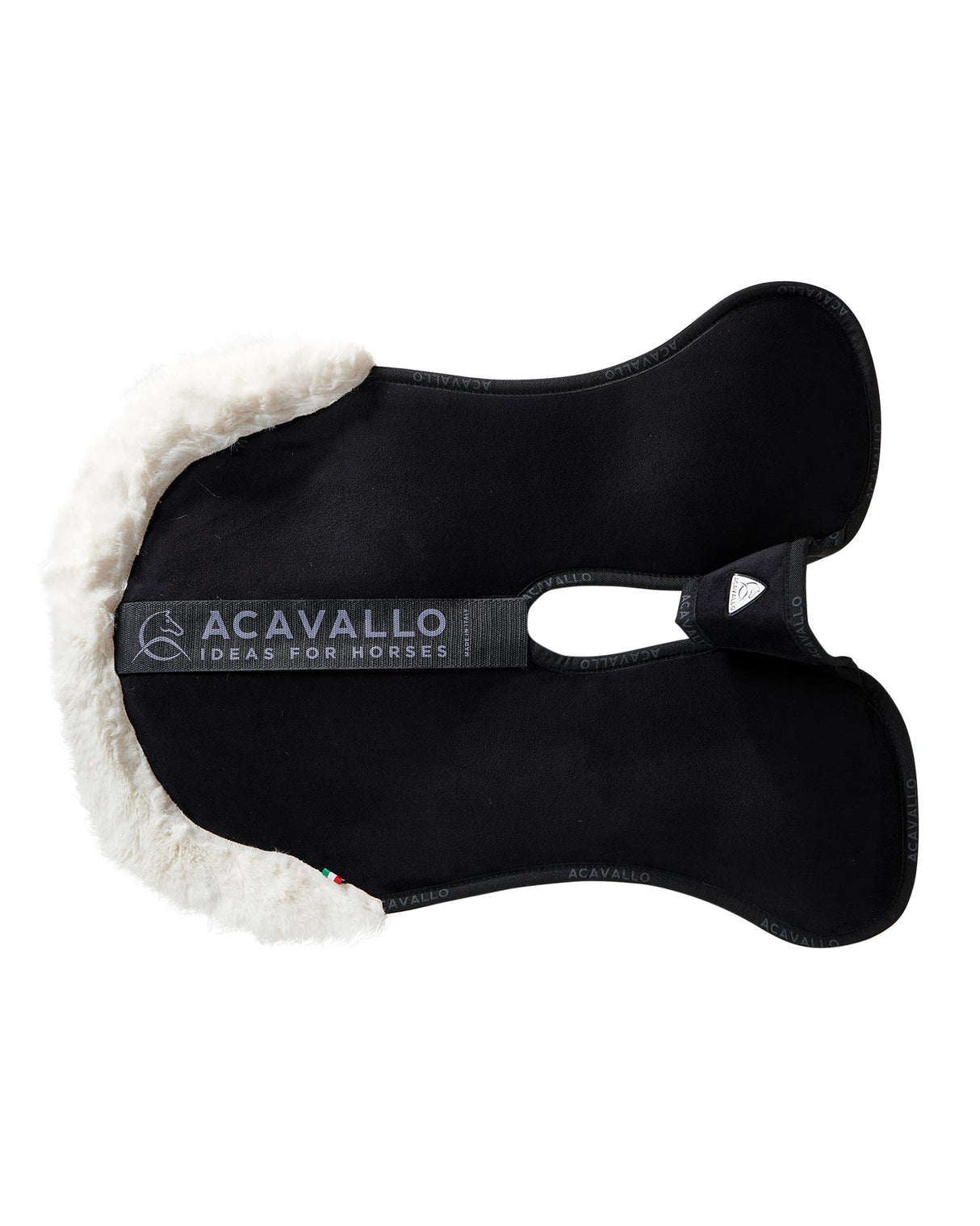 Acavallo Pad Piuma-FS WFS-FS Pocket Suede Flat #colour_black-white