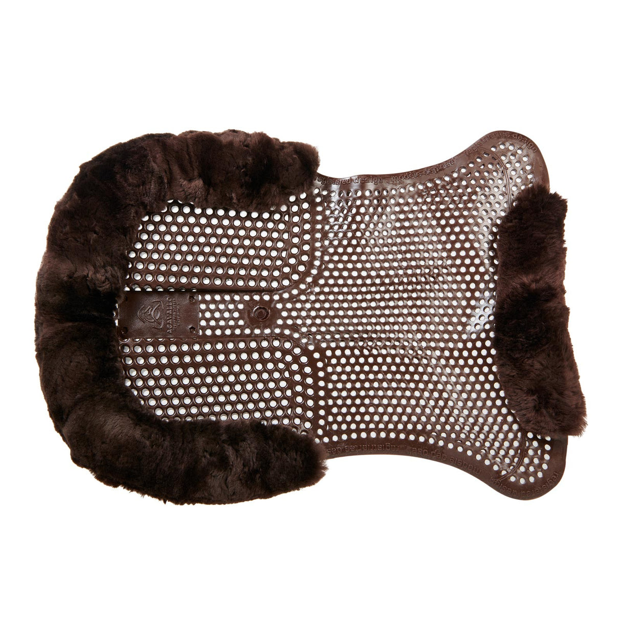 Acavallo Gel Ns-S Classic-S Cut-Out Rear Riser #colour_brown-brown