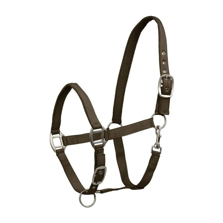 Waldhausen Satin Perlon Halter #colour_green-brown