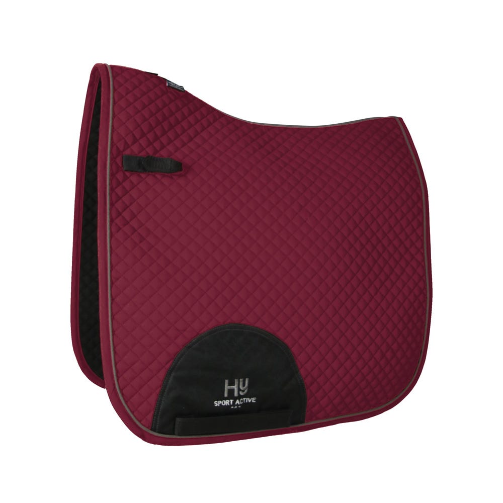 HyWITHER Sport Active Dressage Saddle Pad #colour_burgundy