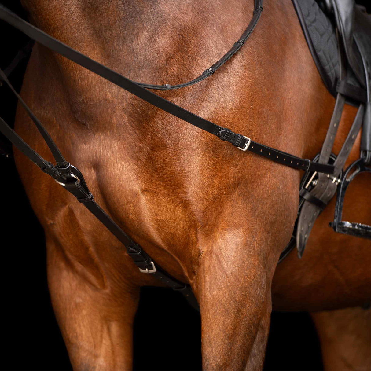 Imperial Riding Triangle Rein Core #colour_black