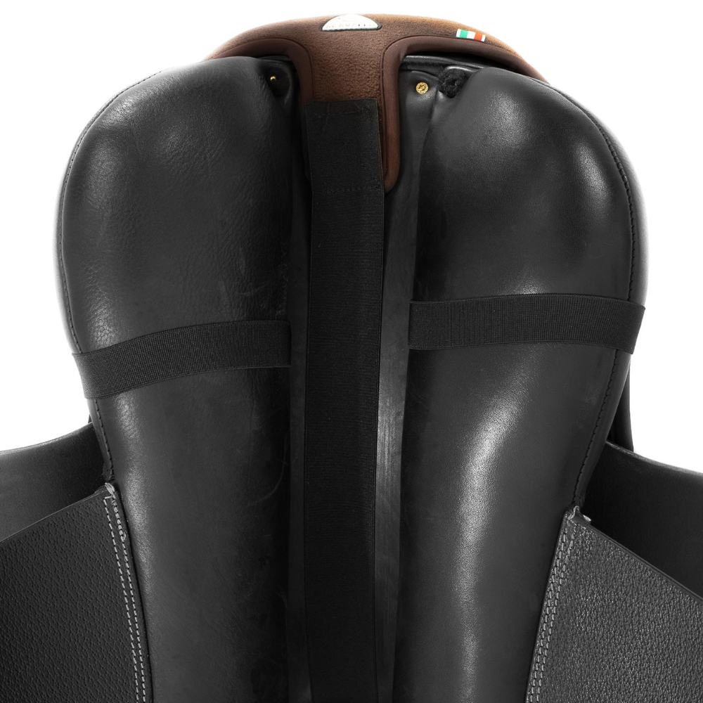 Acavallo Ortho-Pubis Seat Saver Jumping Hexagonal Gel-Out Dri-Lex 20mm #colour_brown