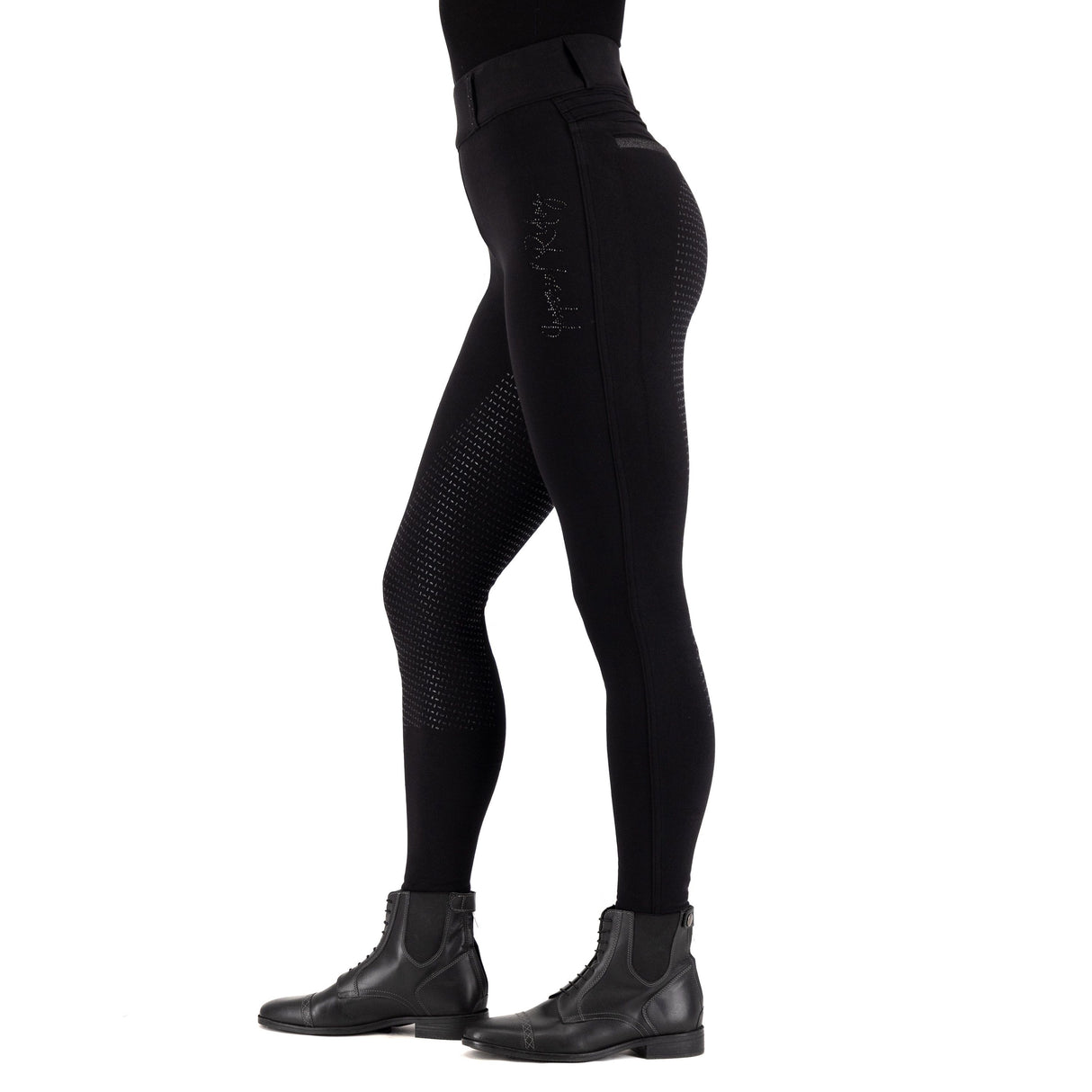 Imperial Riding Women's Comfi Sparks Winter Full Grip Riding Tights #colour_black