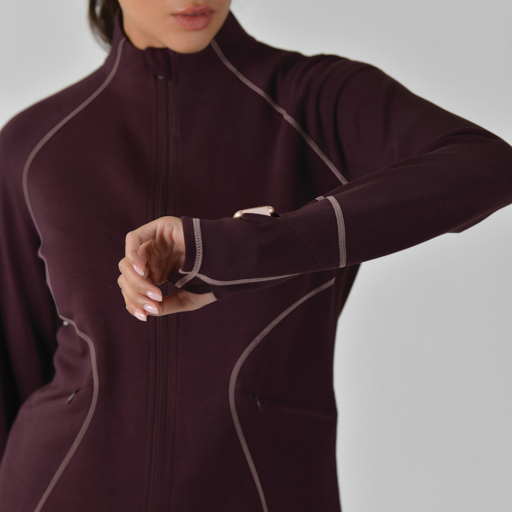 Weatherbeeta Ladies Copper Performance Jacket #colour_mulberry