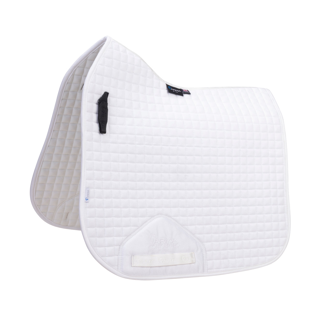 Shires ARMA Deluxe Cotton Dressage Saddlecloth #colour_white