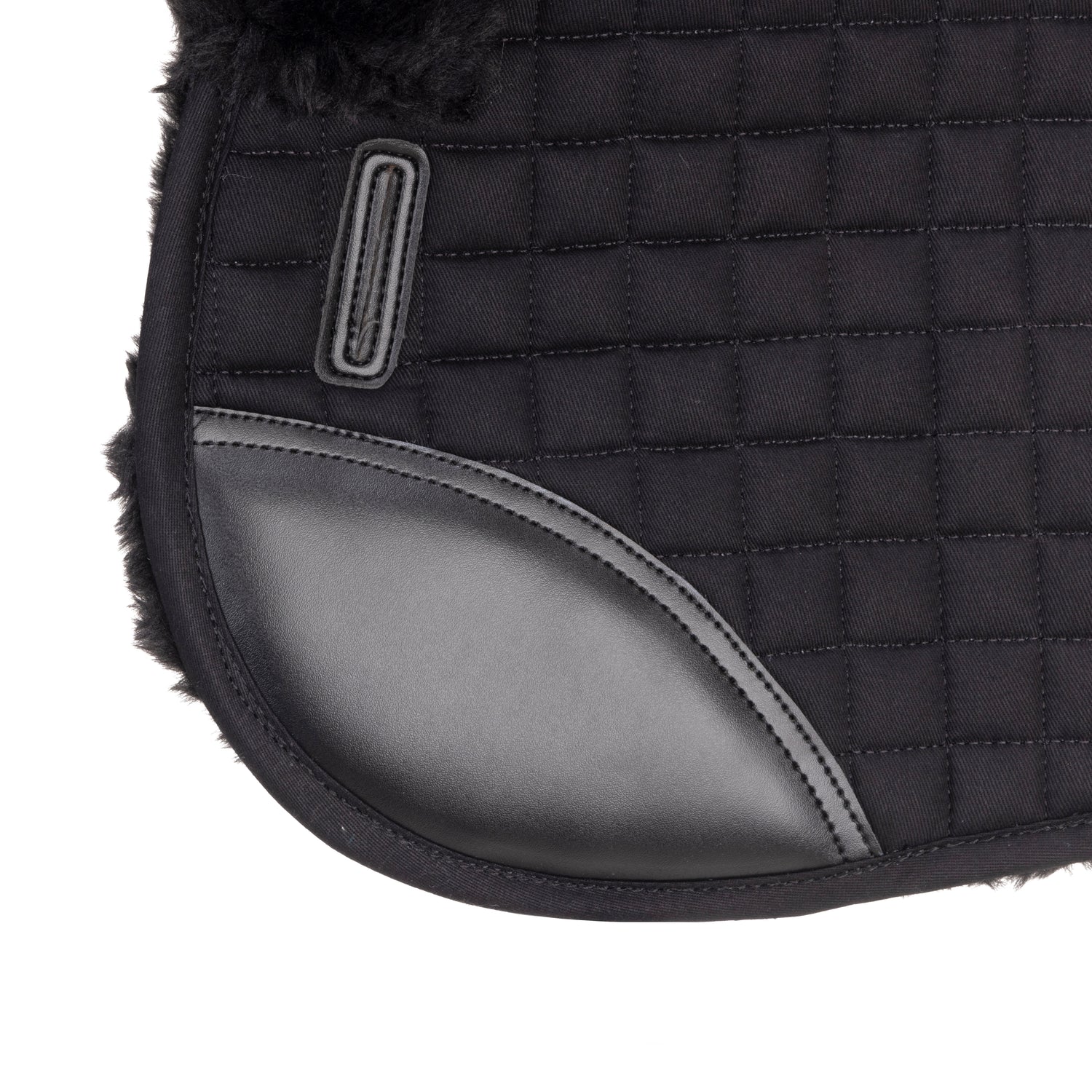 Shires ARMA Deluxe Cotton Half Pad #colour_black-black