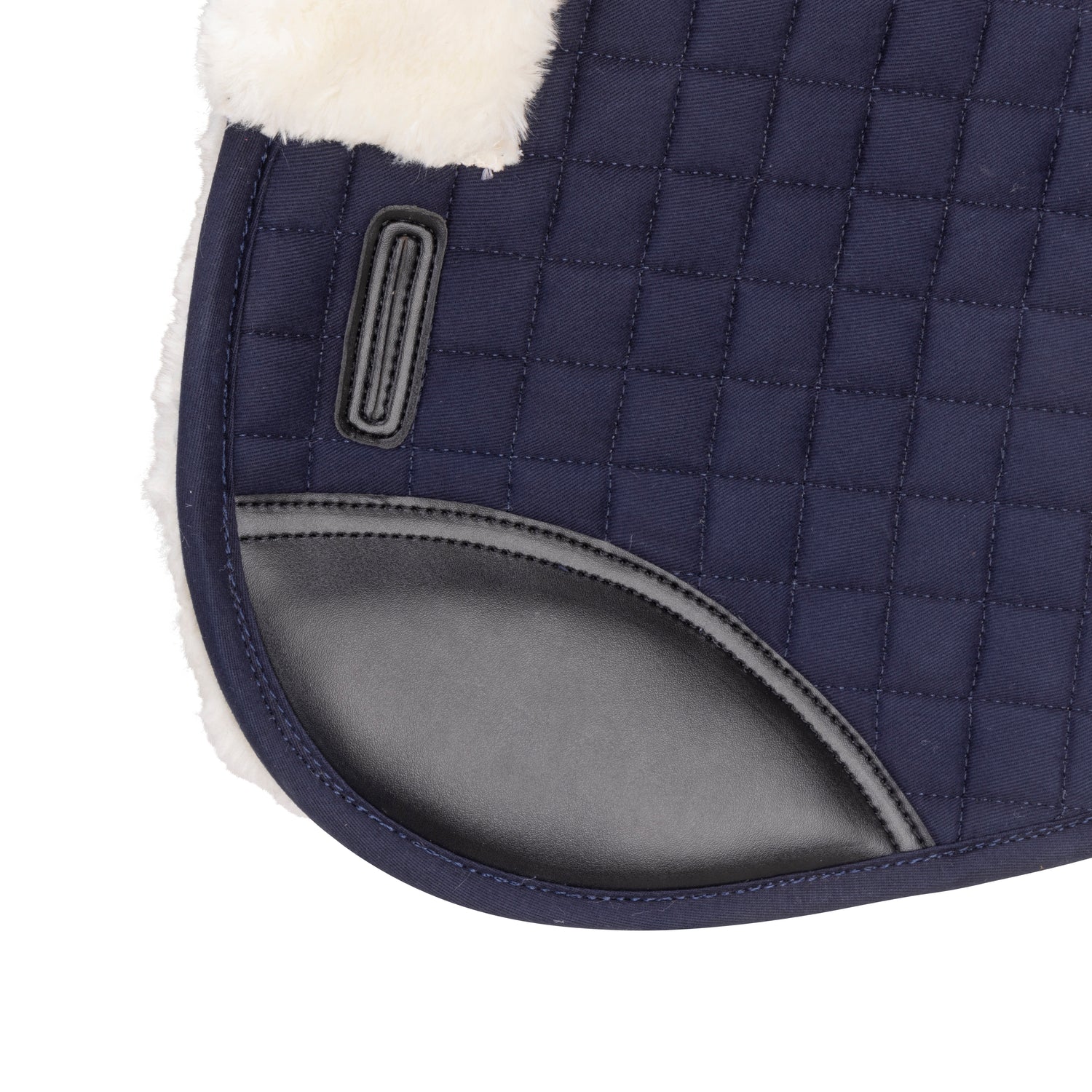 Shires ARMA Deluxe Cotton Half Pad #colour_navy-natural