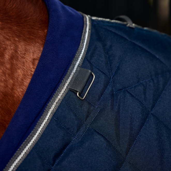 Weatherbeeta Comfitec 1000D Diamond Quilt 220G Detach-A-Neck Stable Rug #colour_navy-charcoal