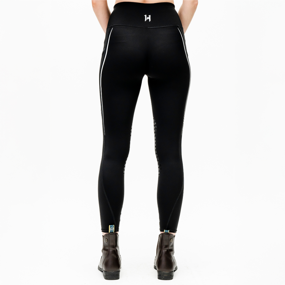 Horseware Ireland Formfit Knee Patch Riding Tights #colour_core-black