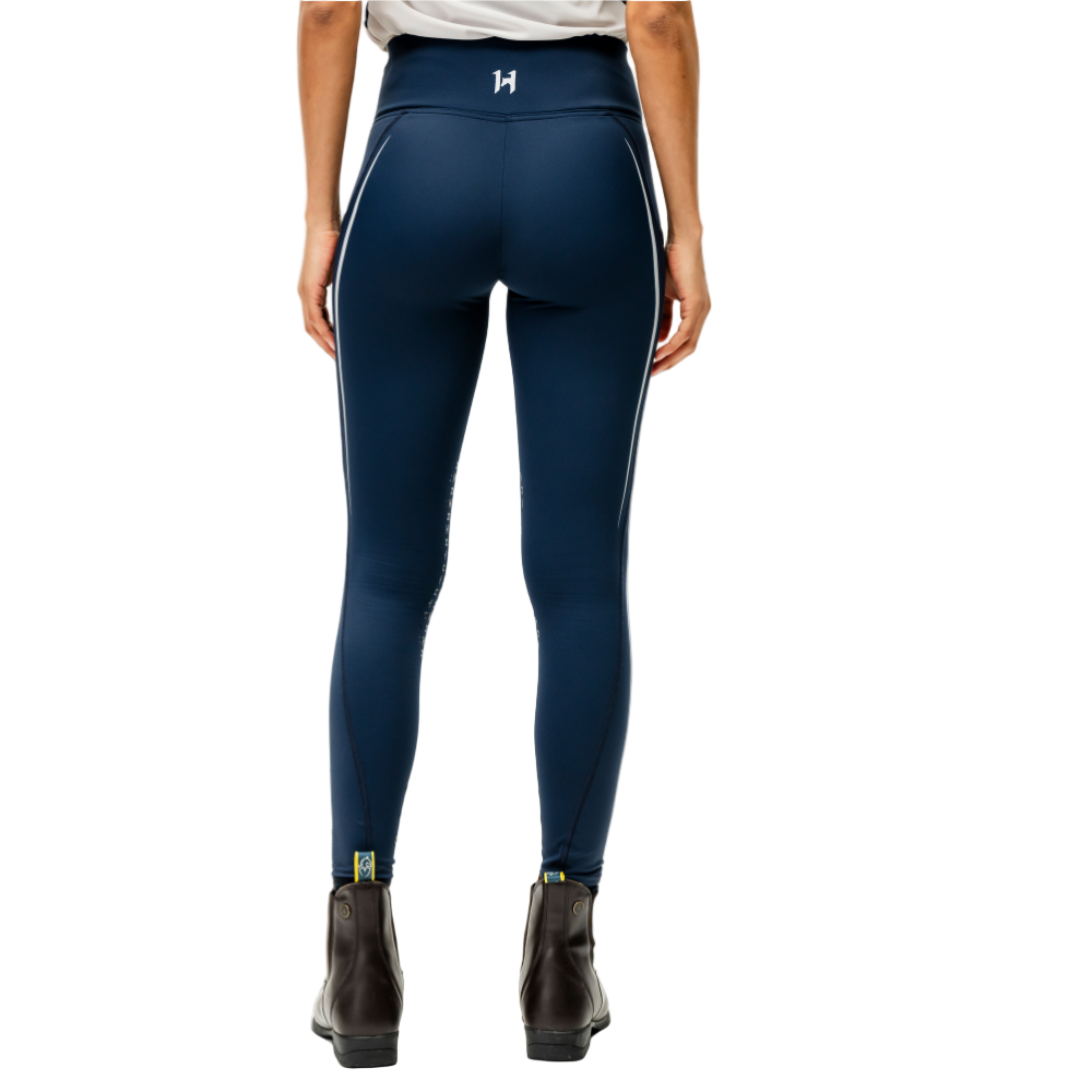 Horseware Ireland Formfit Knee Patch Riding Tights #colour_core-navy