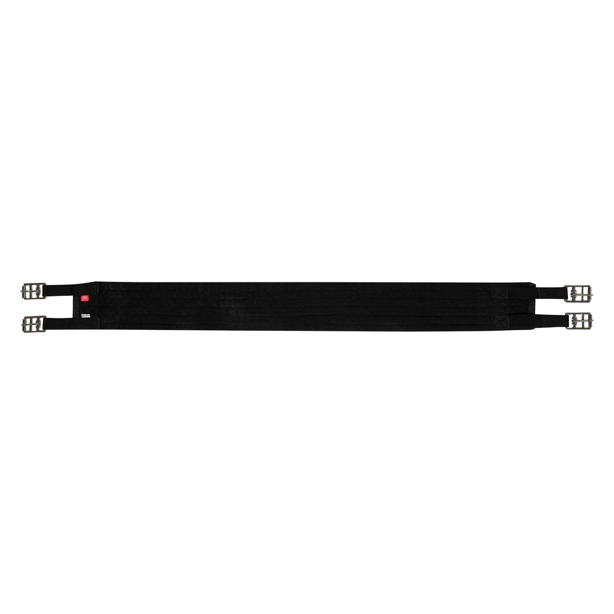 Imperial Riding Core Long Textile Girth with Elastic #colour_black
