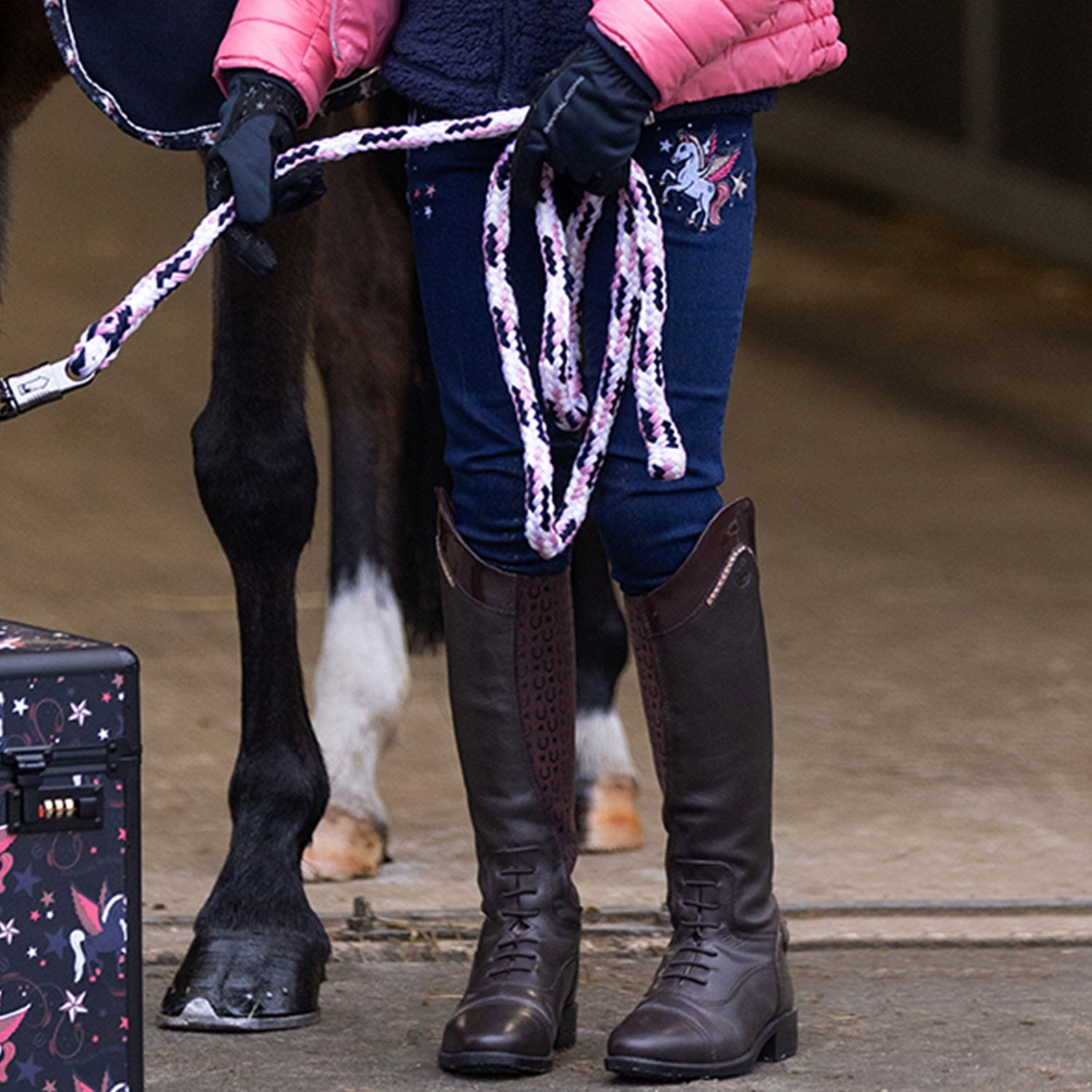 Imperial Riding Demi Children's Riding Breeches #Colour_dark-denim