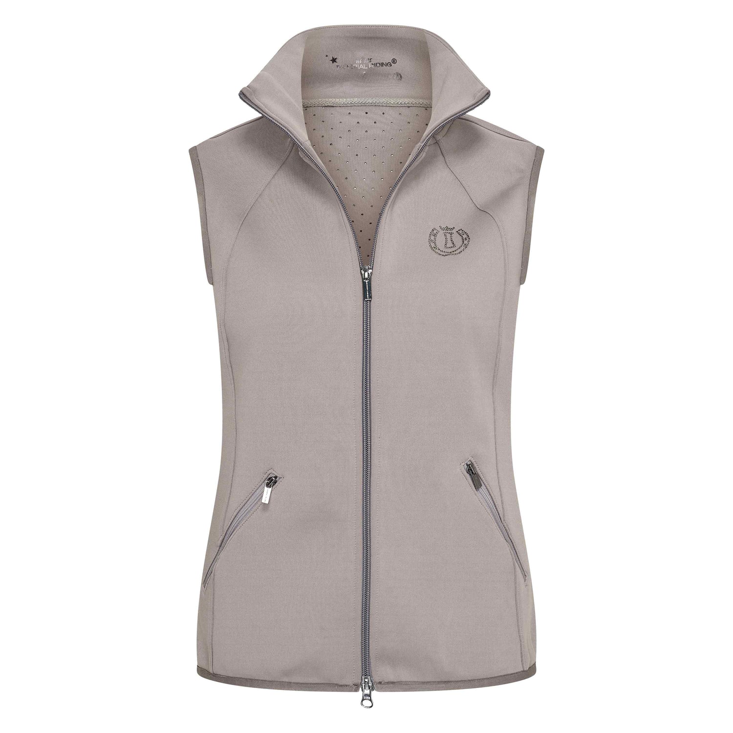 Imperial Riding Children's Sporty Air Tech Body Warmer #Colour_charcoal