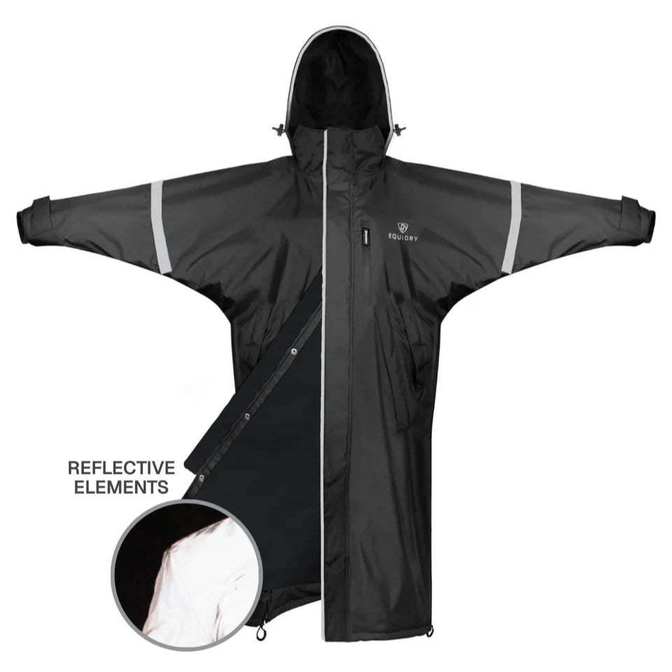 EQUIDRY Women's Thin Fleece Reflective Evolution #colour_black