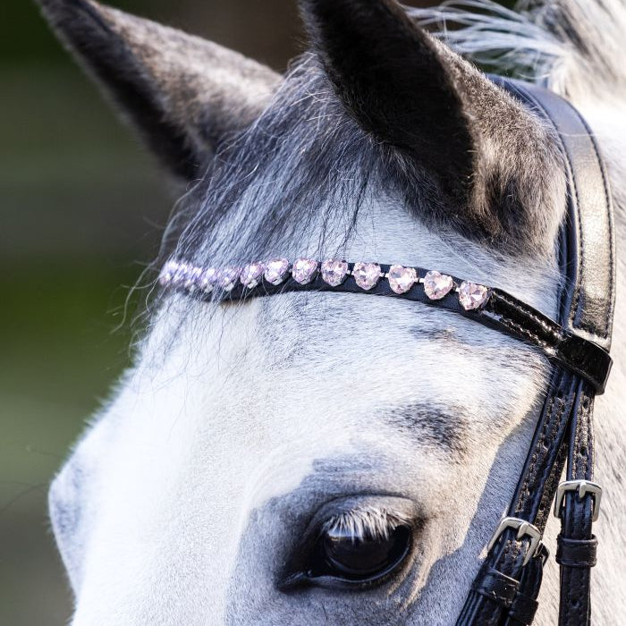 Waldhausen Happy Hearts Snaffle Bridle #colour_black
