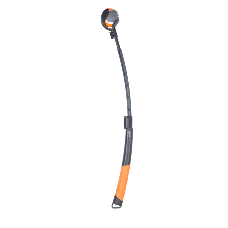 Mountain Paws Adjustable Dog Ball Launcher #colour_grey-orange