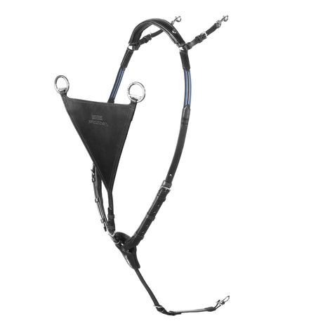 Stubben Pro-Jump Breastplate Closed Martingale Fork #colour_black