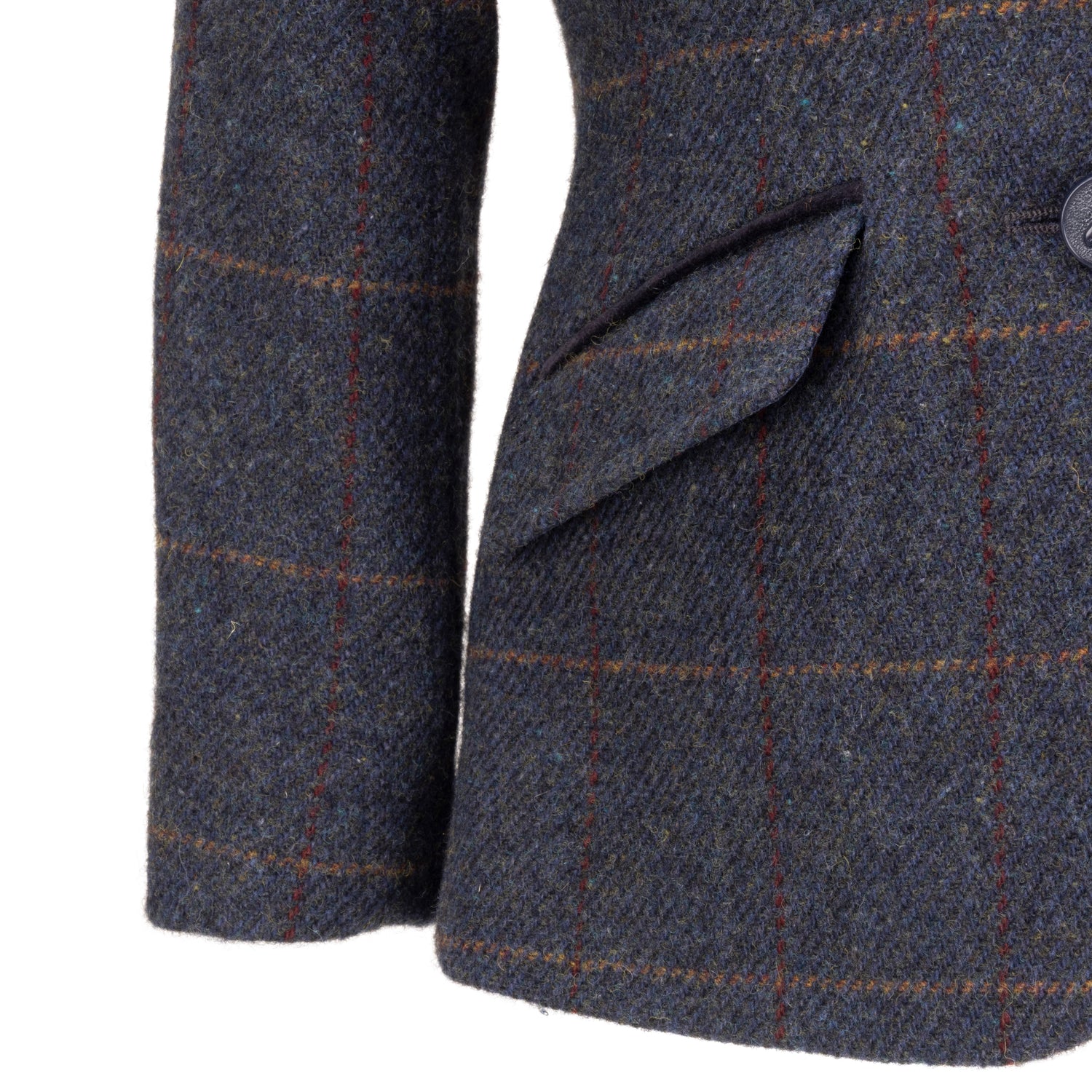 Shires Aubrion Saratoga Children's Jacket #colour_juniper-navy-check