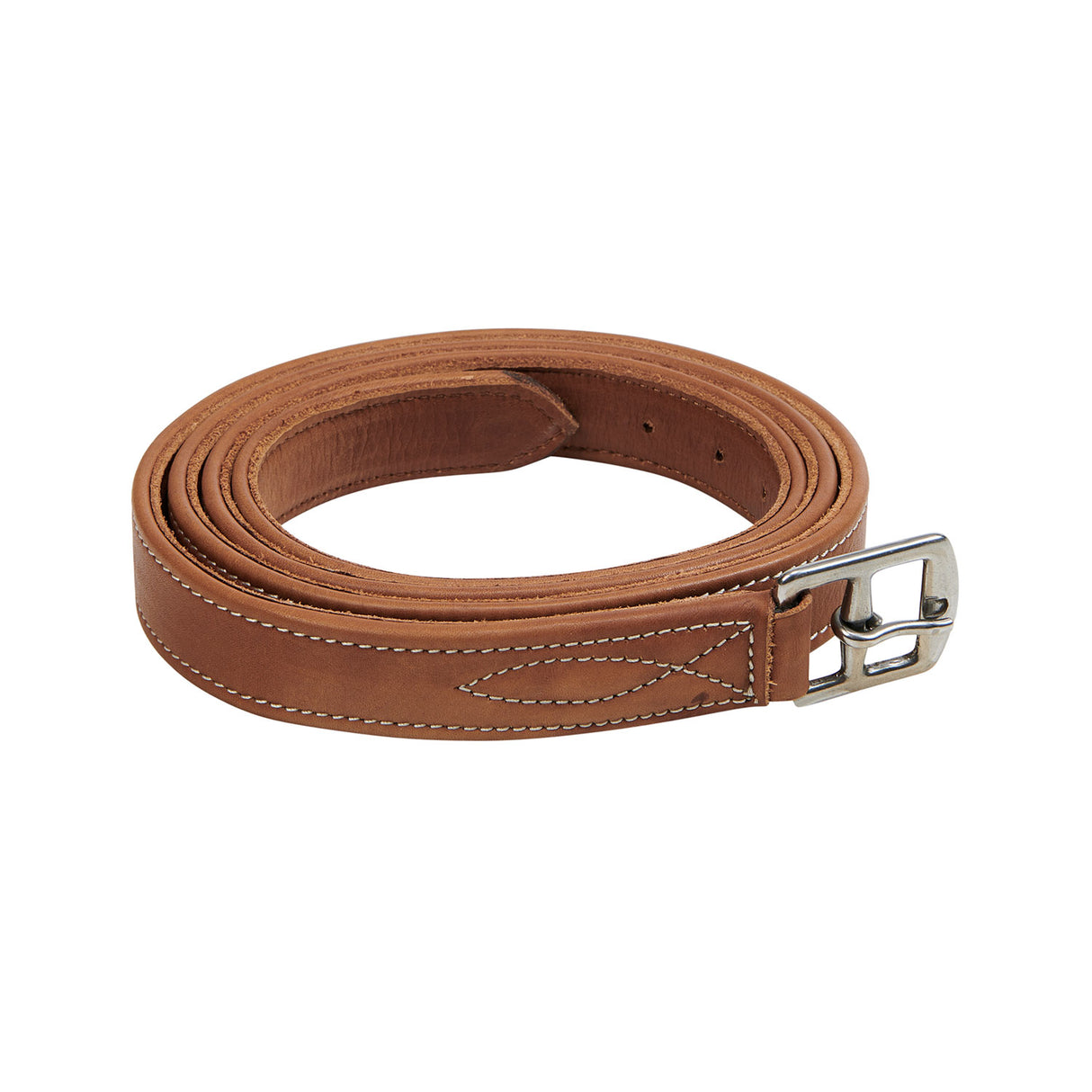 Equestro Double Stirrups Leather #colour_cognac