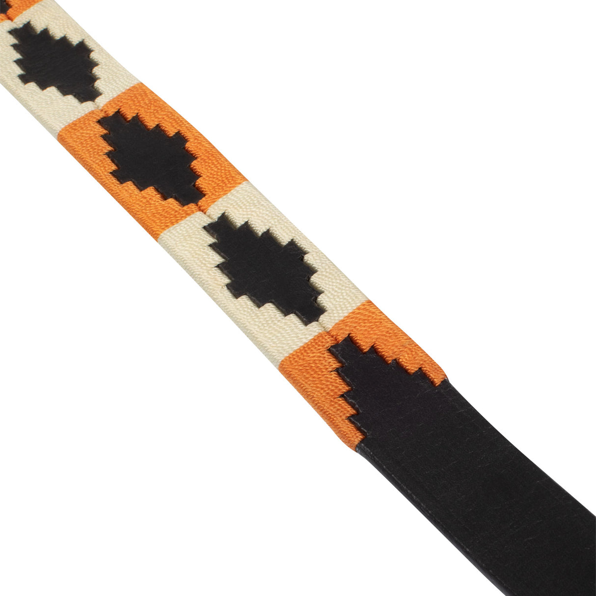 Equestro Leather Belt With Navajo Decorations #colour_black
