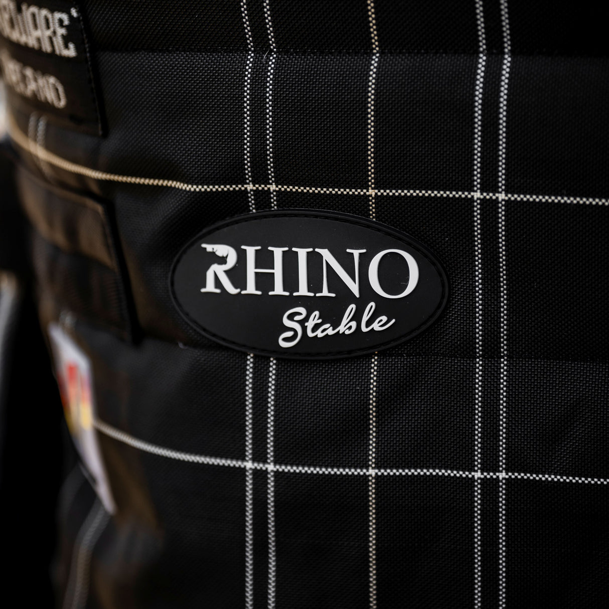Horseware Ireland Rhino 350g Vari-Layer Stable Rug #colour_black-grey-white-check-grey