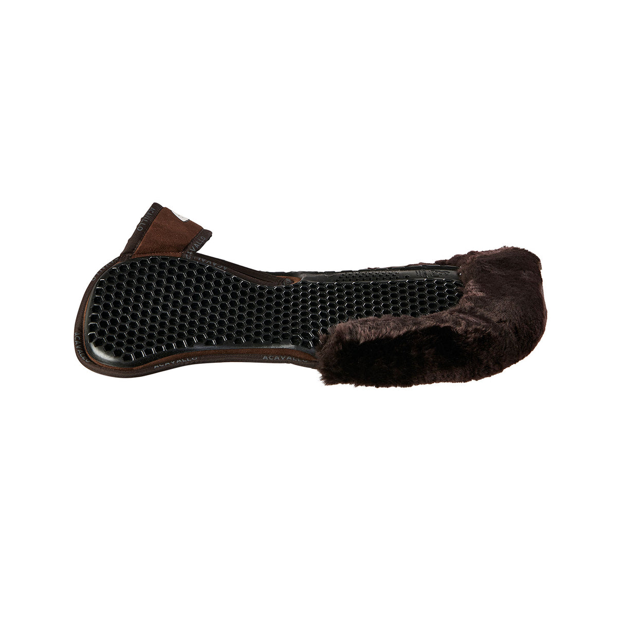 Acavallo Pad Mf-S Wfs Suede Rear Sheepskin Hexagonal Gel Flat #colour_brown-brown