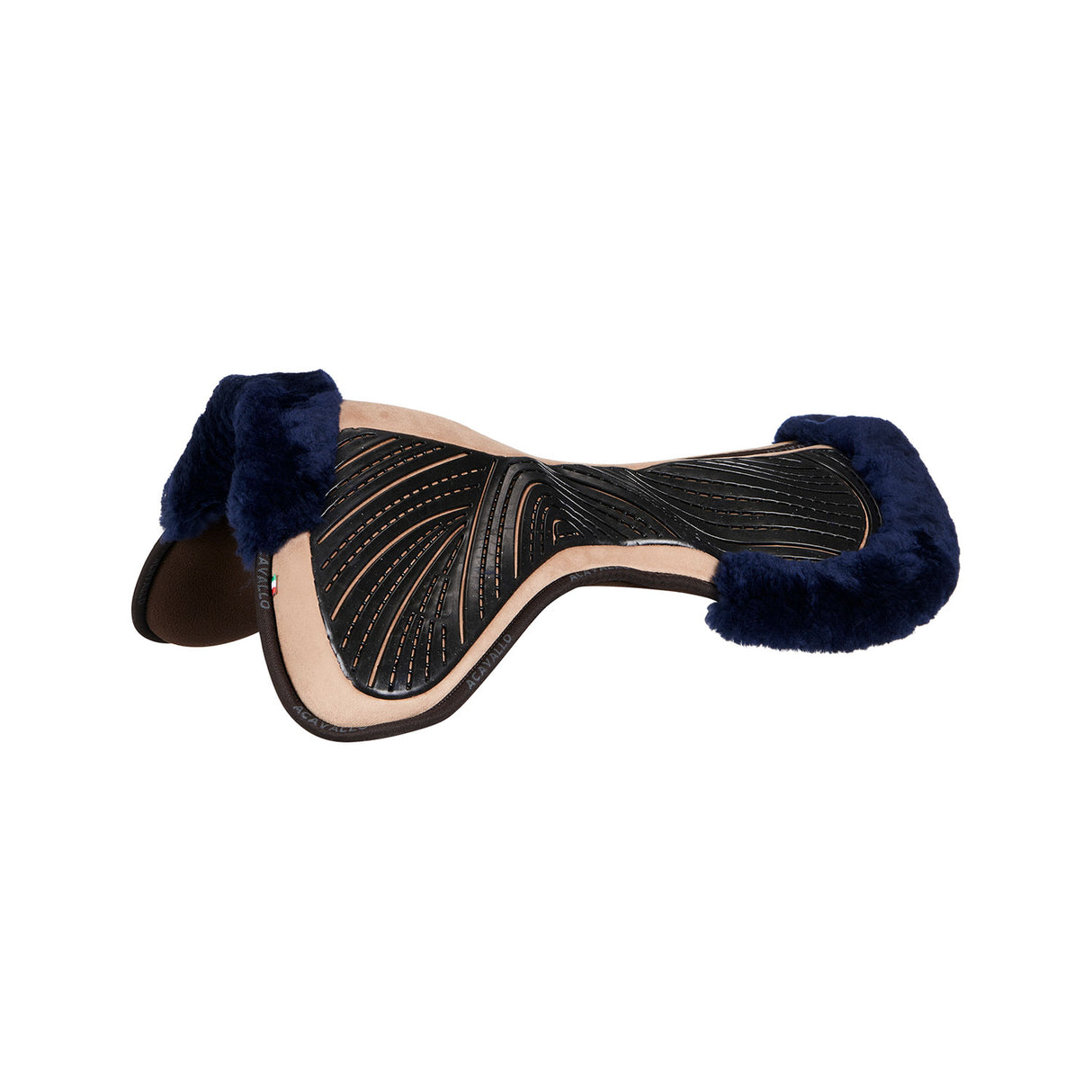 Acavallo Pad Mf-S Jccs-S Cw-Cs Suede Cut-Out Sheepskin Gel Grip Flat
#colour_biege-blue