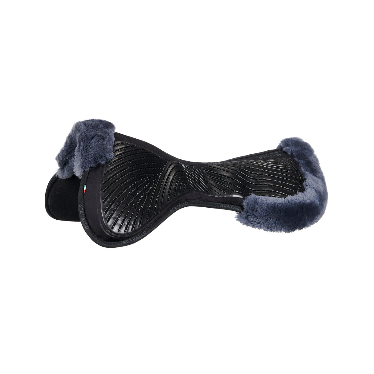 Acavallo Pad Mf-S Jccs-S Cw-Cs Suede Cut-Out Sheepskin Gel Grip Flat
#colour_black-blue