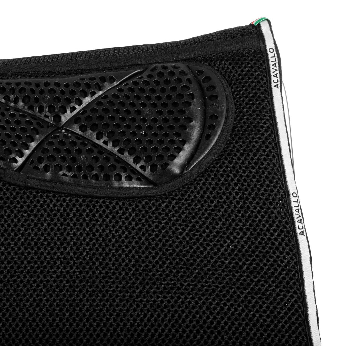 Acavallo Saddle Pad JS CW-3Ds Memory Foam 3D Spacer Gel Grip #colour_black