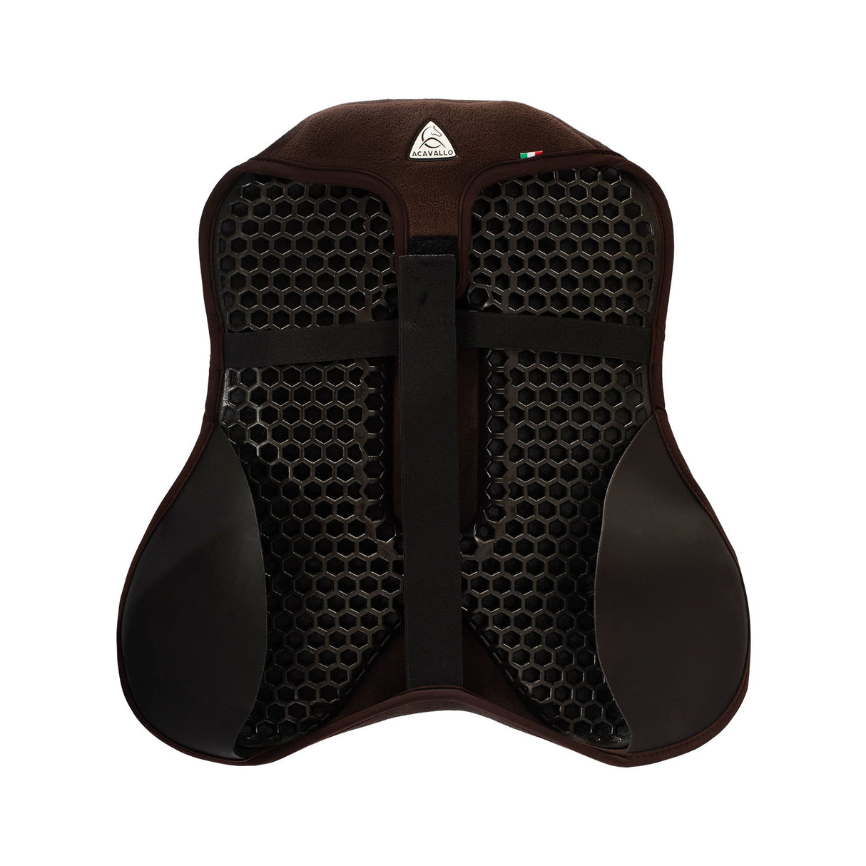 Acavallo Ortho-Pubis Seat Saver Jumping Classic Gel-In Dri-Lex 20mm #colour_brown