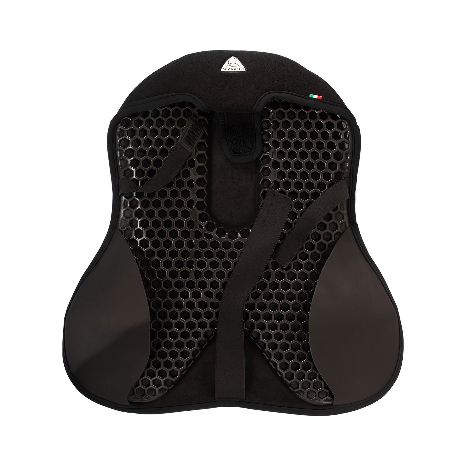 Acavallo Ortho-Coccyx Seat Saver Dressage Classic Gel-In Dri-Lex 20mm #colour_black