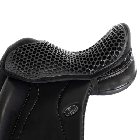 Acavallo Ortho-Coccyx Seat Saver Dressage Hexagonal Gel-Out Dri-Lex 20mm #colour_black