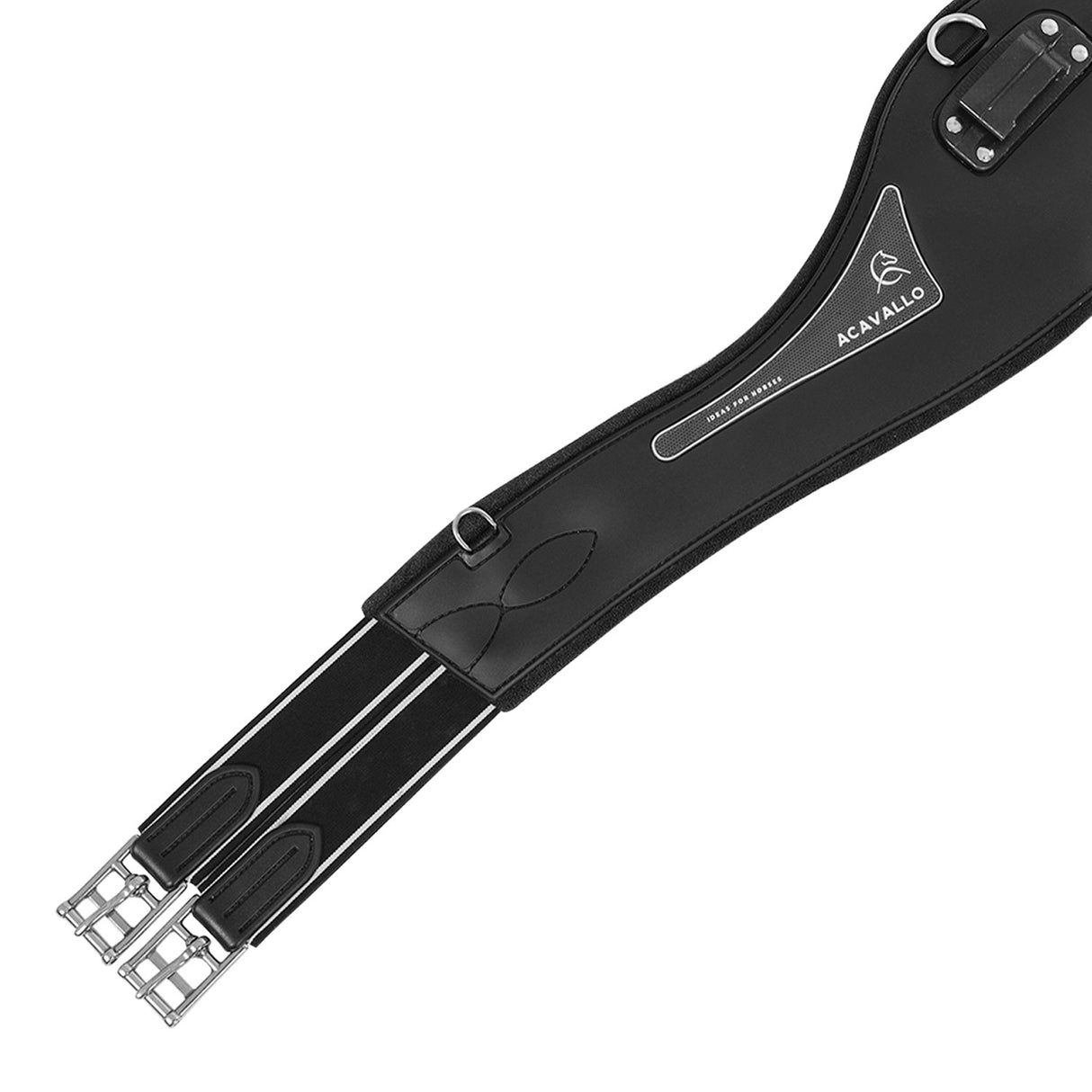 Acavallo Jumping Girth Gel PVC #colour_black