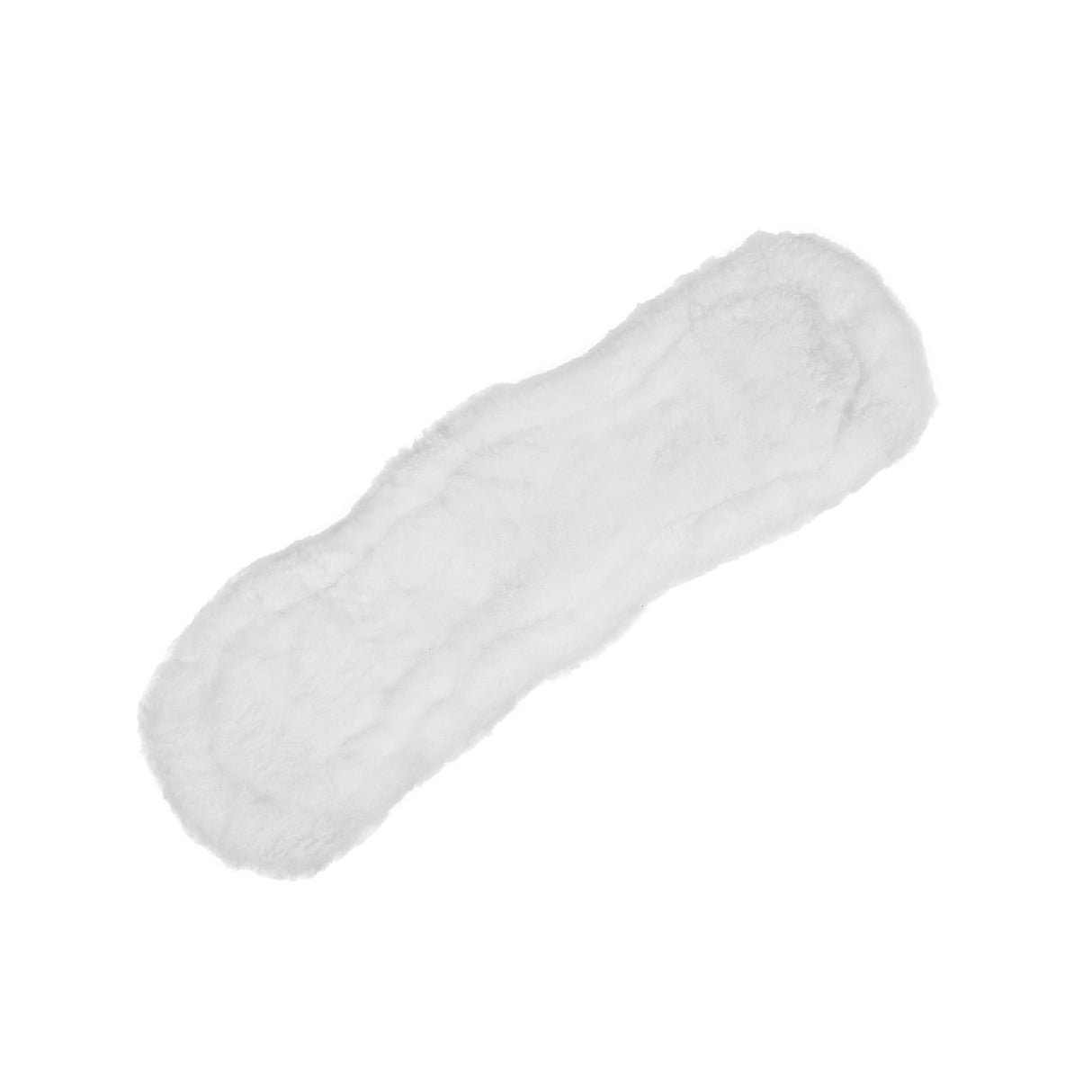 Acavallo Shaped Girth Sleeve Classic Gel Sheepskin #colour_white