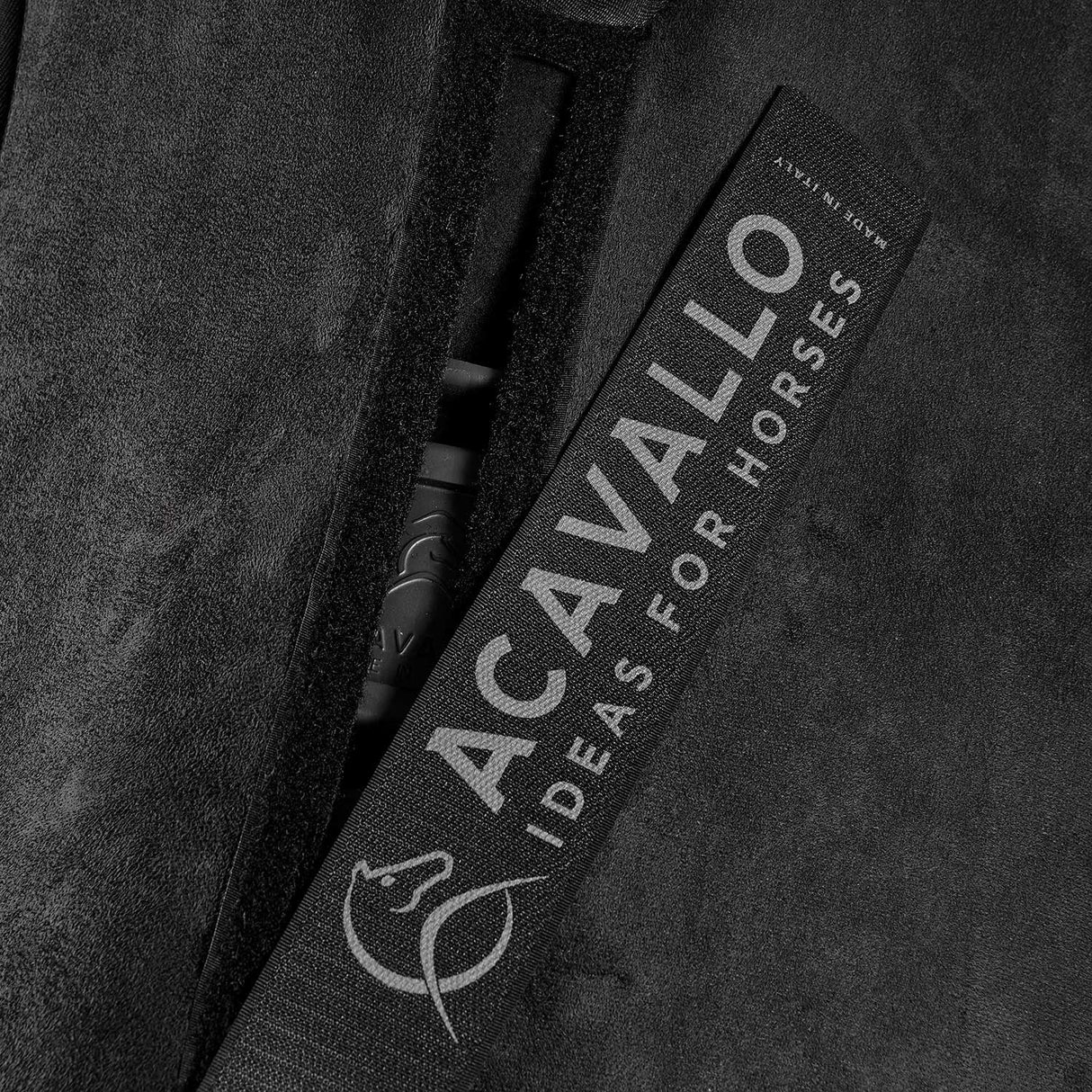 Acavallo Piuma Pad WFS Pocket Suede Flat #colour_black