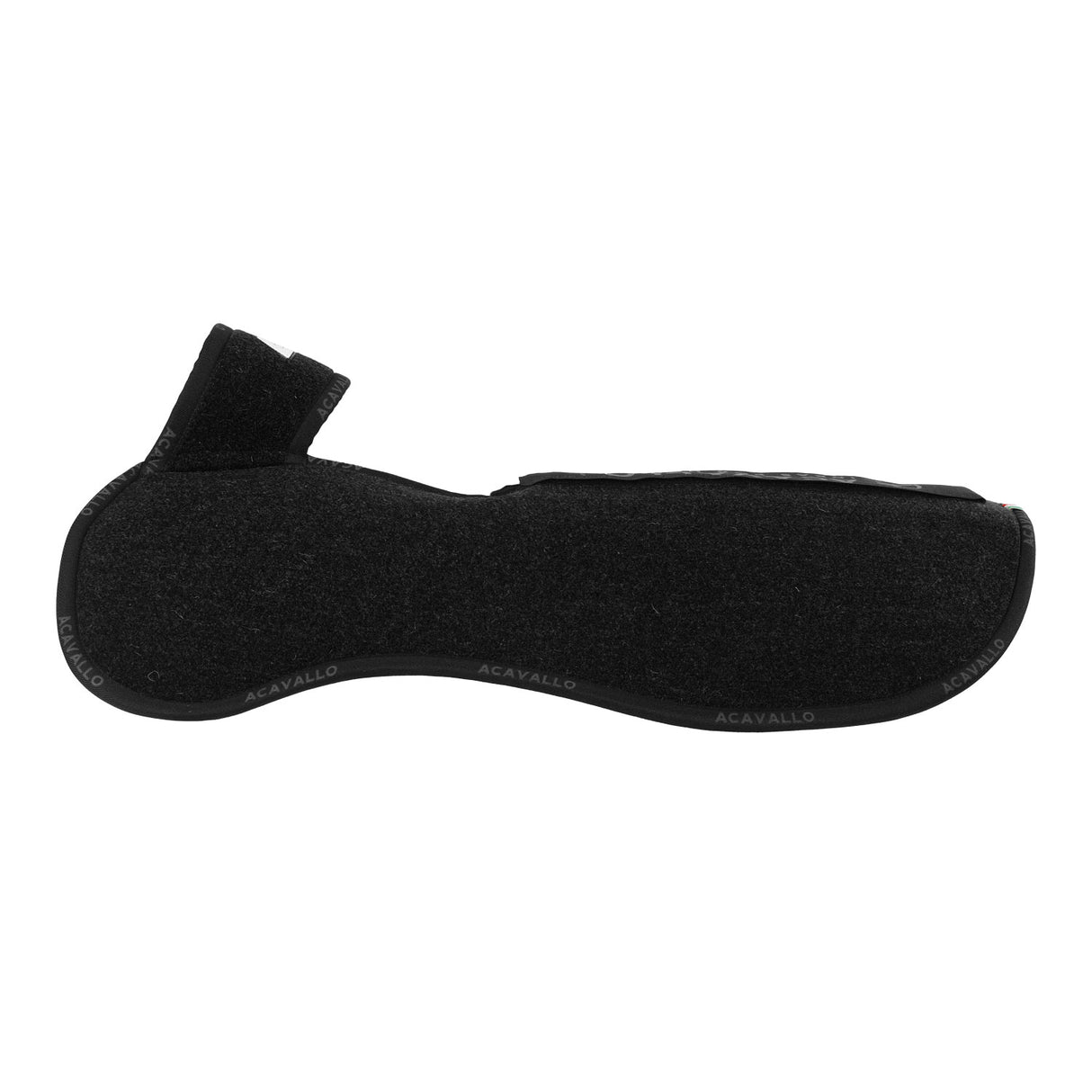 Acavallo Pad Piuma WFS Pocket Double Felt Rear Riser #colour_black