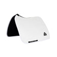 Acavallo Stripe Suede Dressage Saddle Pad W/Square Back Corner #colour_white