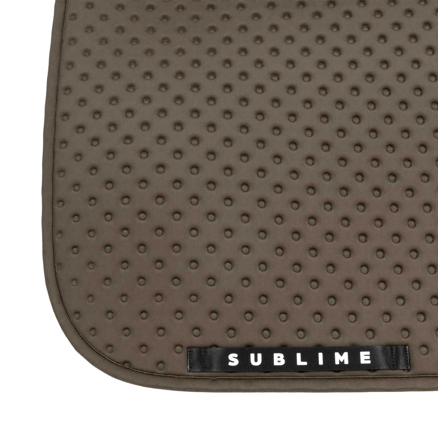 Acavallo Point Dressage Saddle Pad W/Square Back Corner #colour_brown