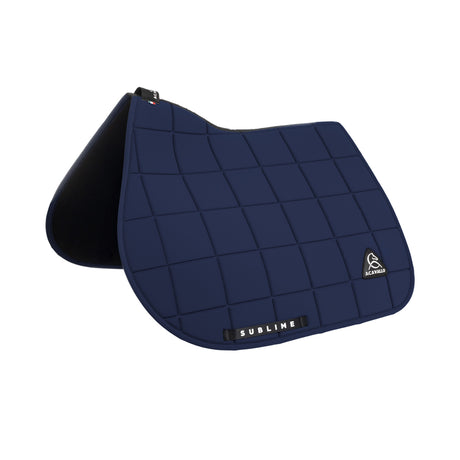 Acavallo Square Jumping Saddle Pad #colour_blue