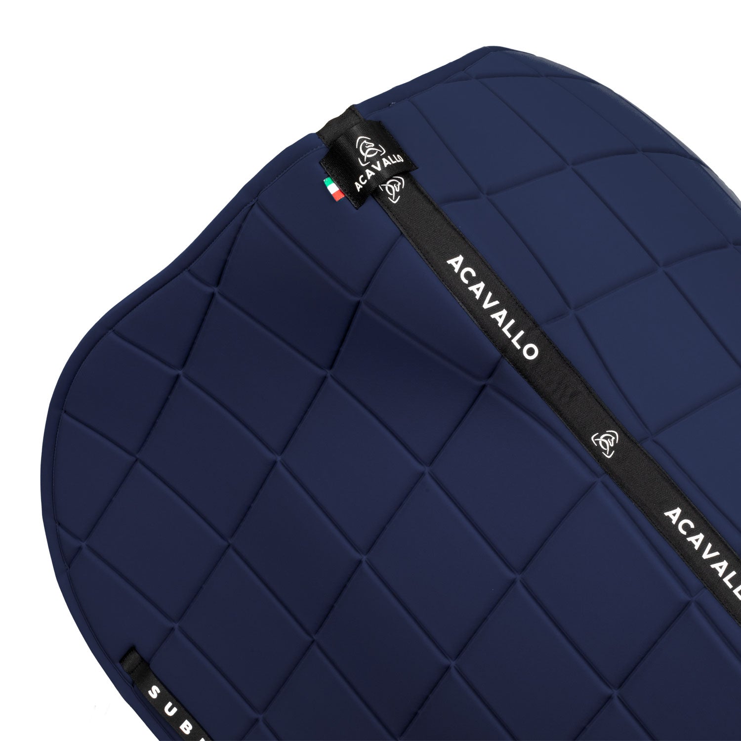 Acavallo Square Jumping Saddle Pad #colour_blue