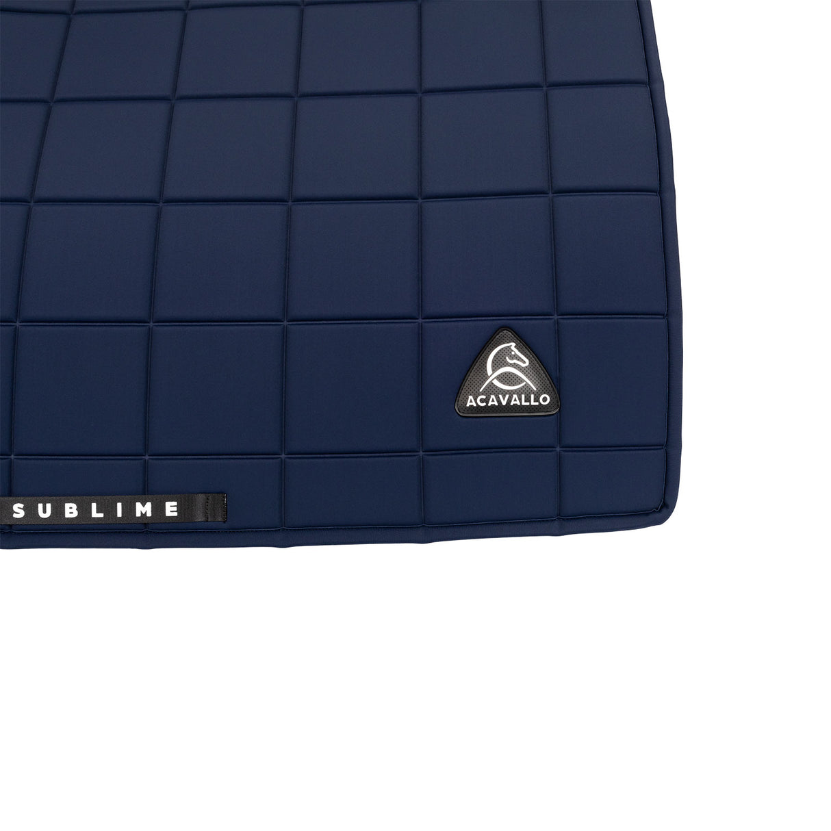 Acavallo Square Dressage Saddle Pad W/Square Back Corner #colour_blue