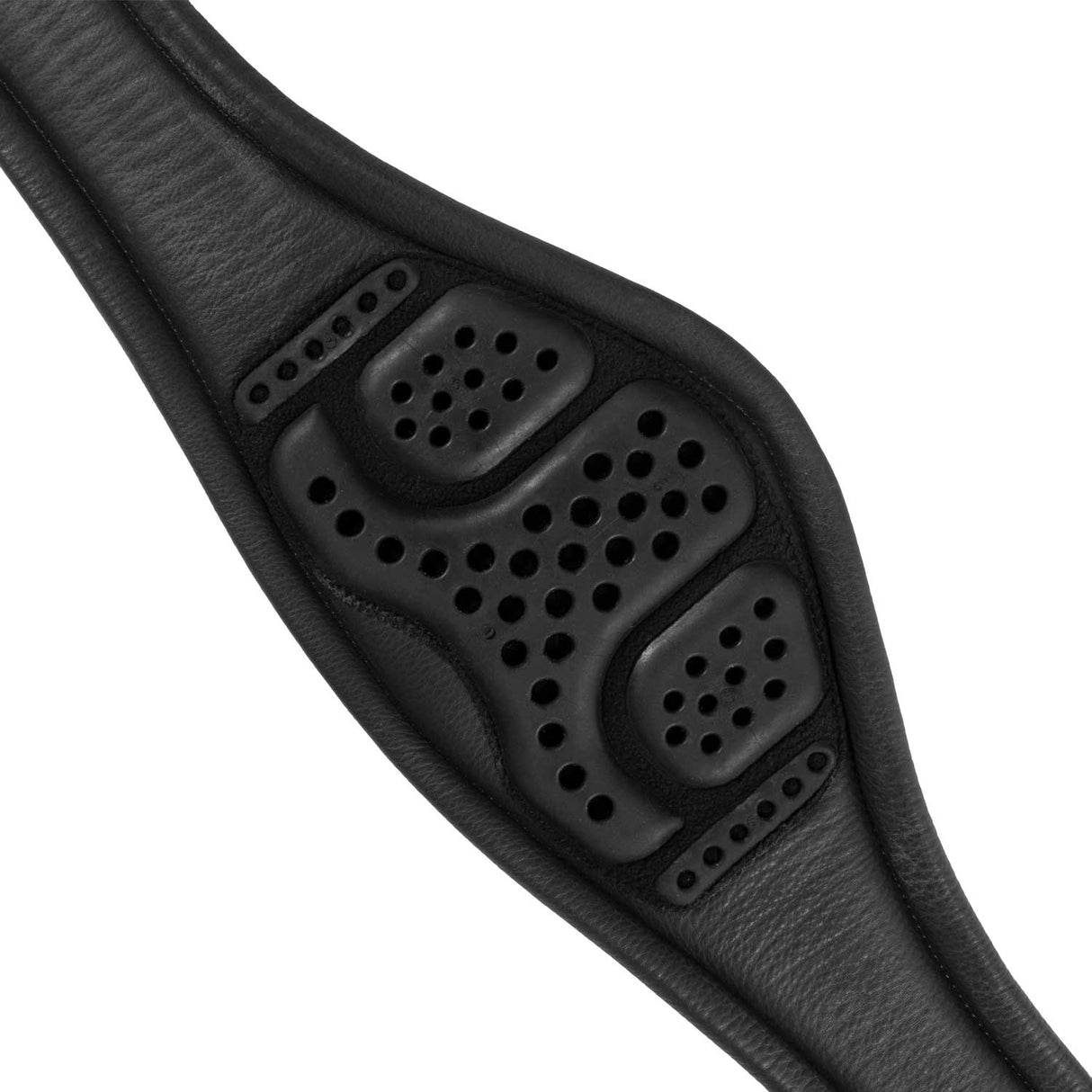 Acavallo Leather Shaped Girth Buffalo Leather #colour_black