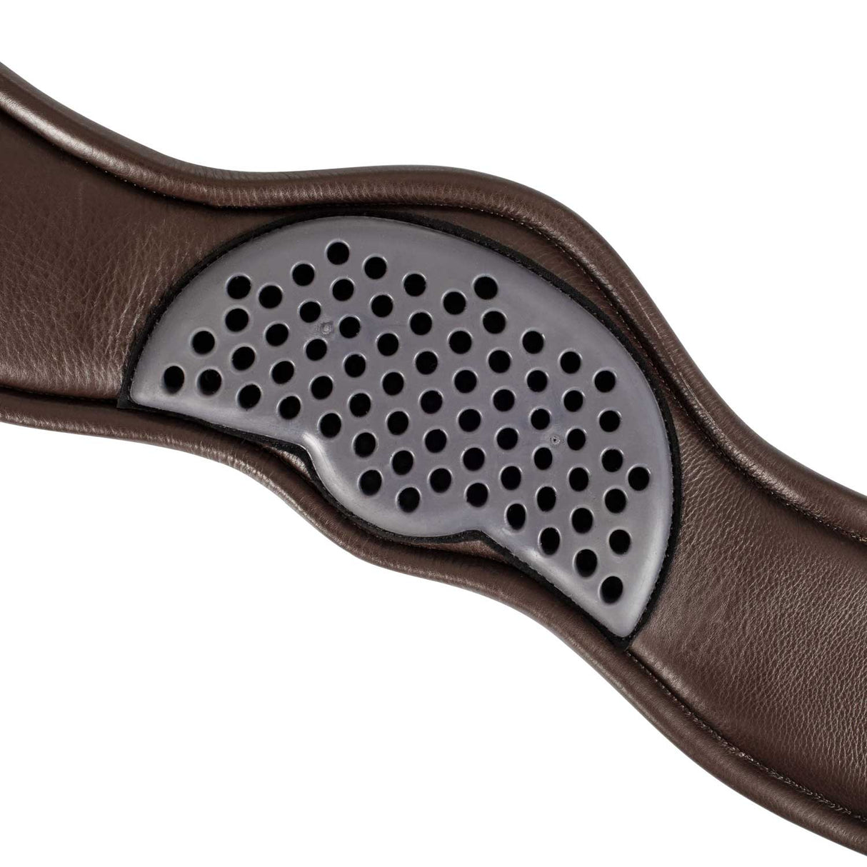 Acavallo Anatomical Dressage Girth Leather #colour_brown