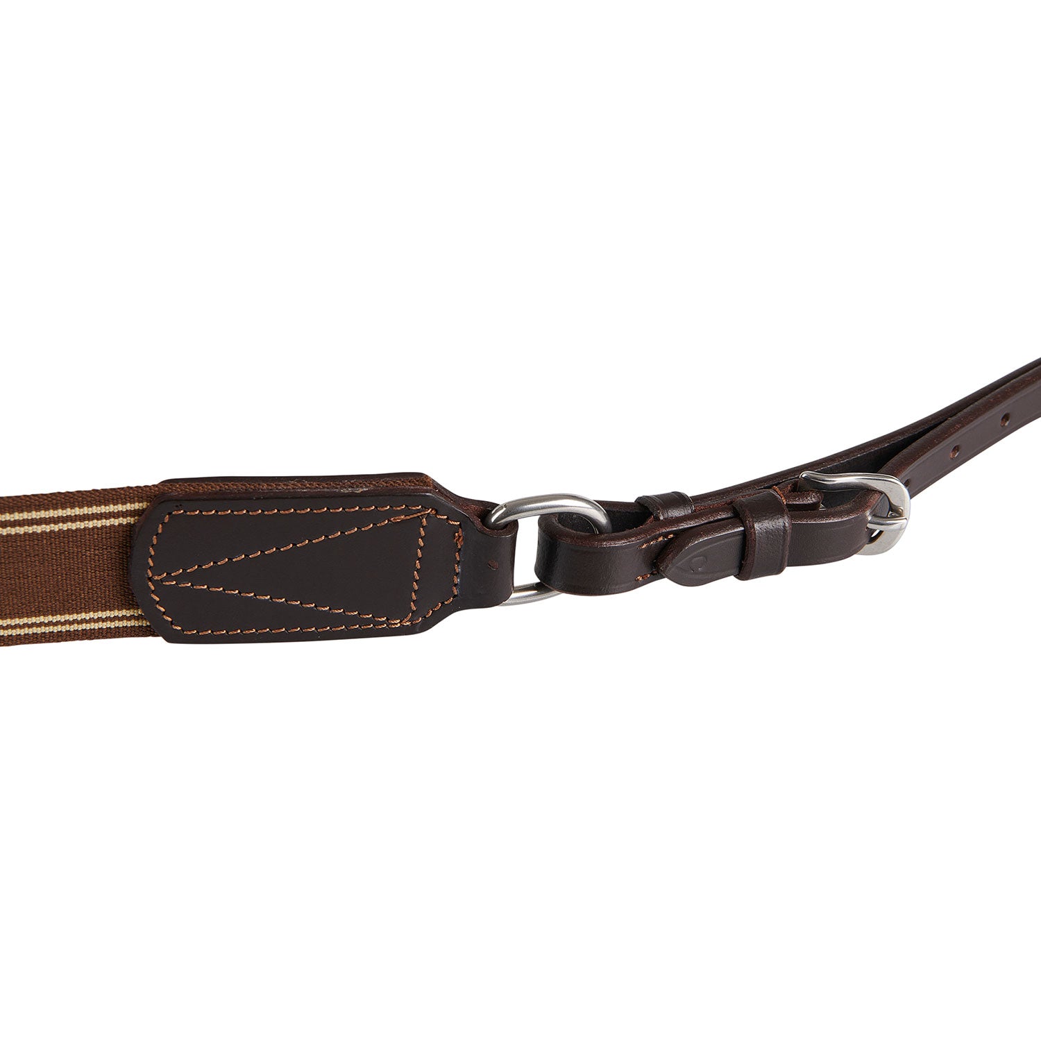 Acavallo Single Breastplate Elastic Band #colour_brown