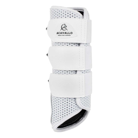 Acavallo Hind Brushing Boots Perforated Neoprene #colour_white