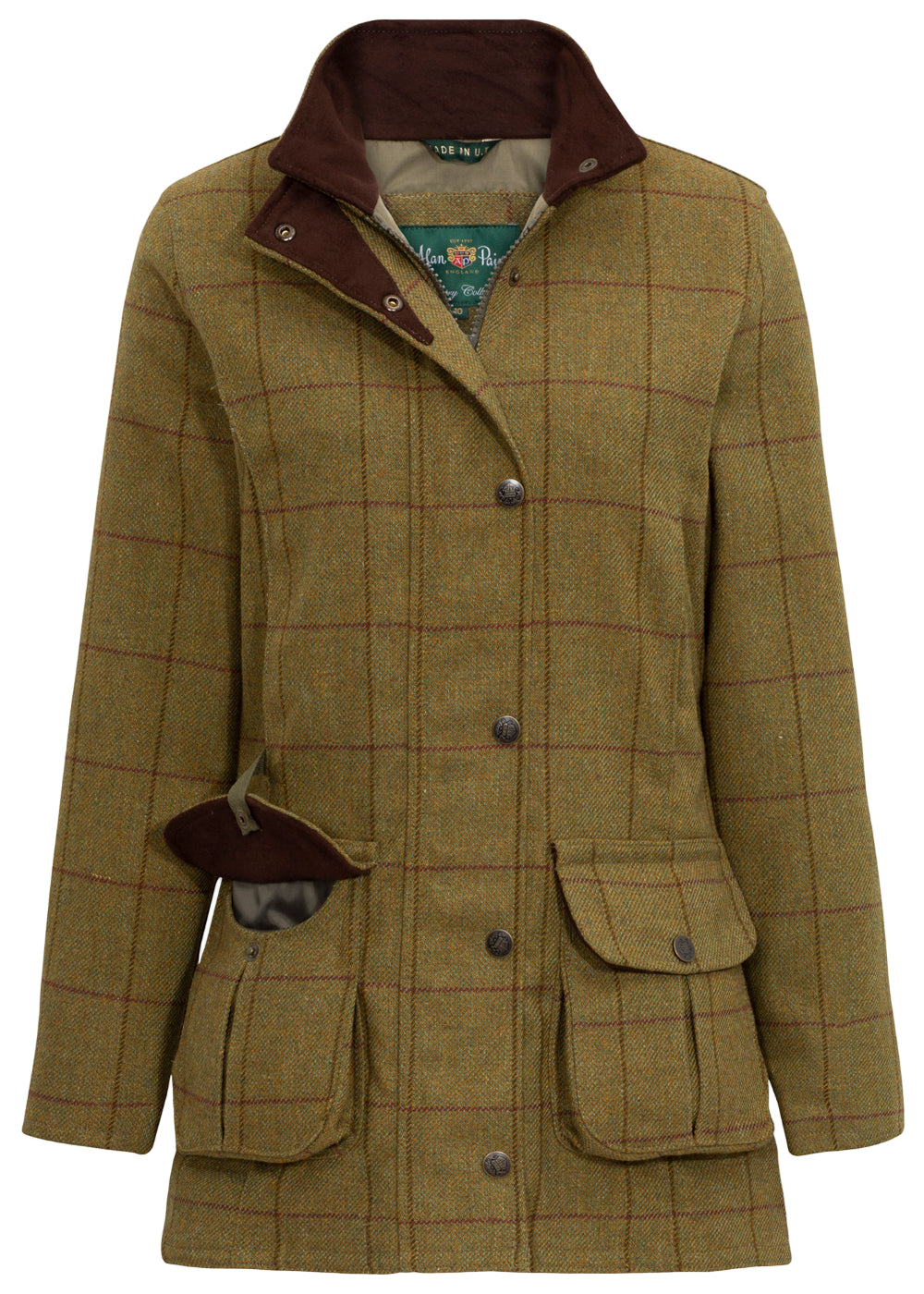 Alan Paine Rutland Ladies Coat #colour_lichen